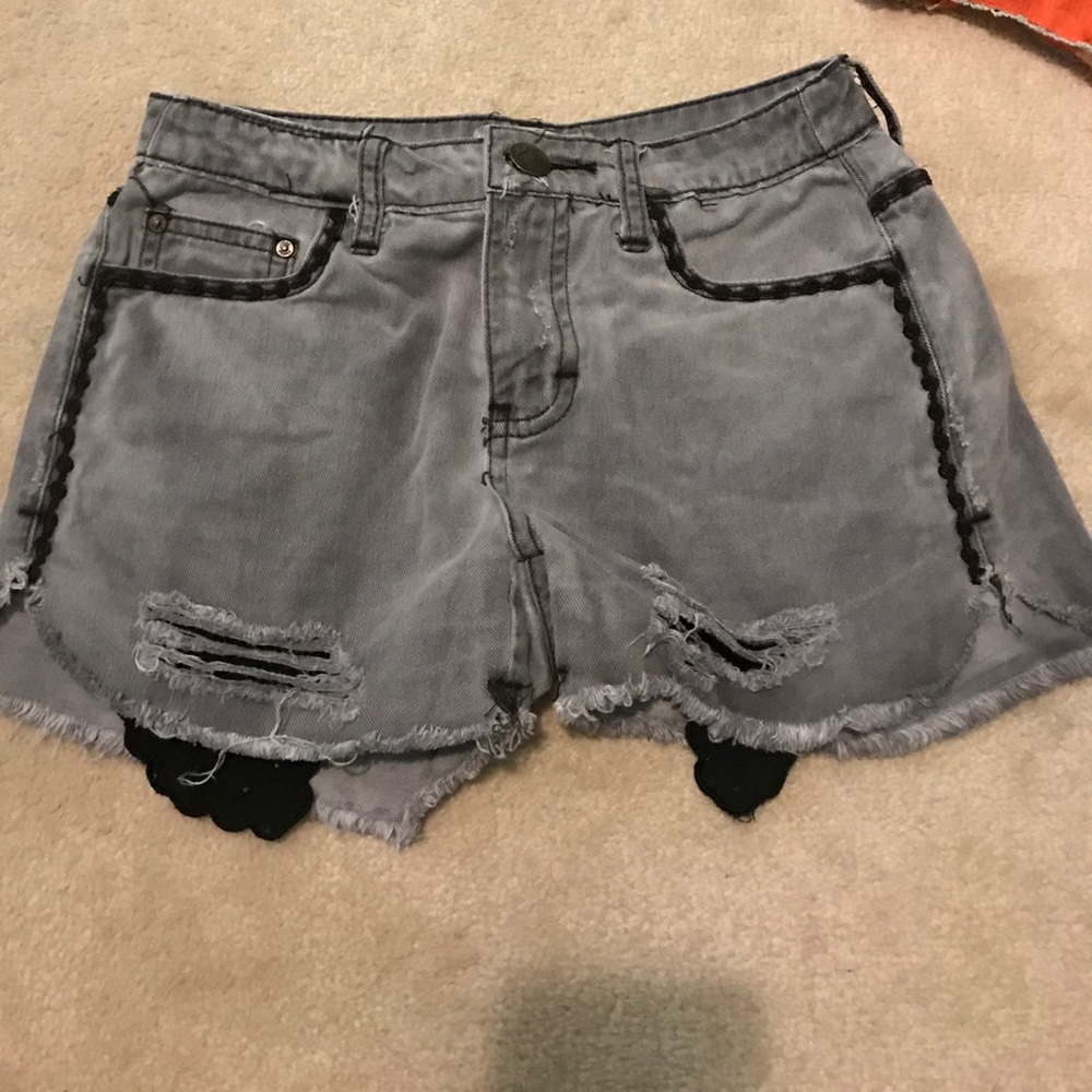 FREE PEOPLE gray shorts